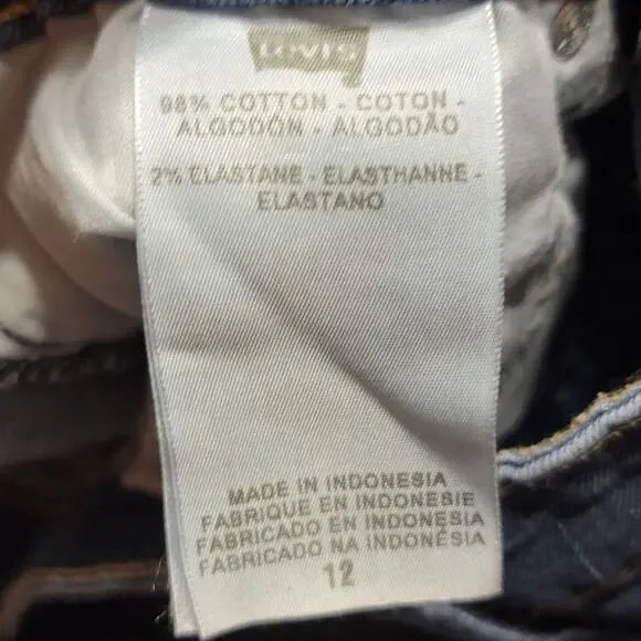 Levi Strauss Demi Curve Classic Rise Slim Leg Jeans - Size 12/31 - Picture 6 of 6